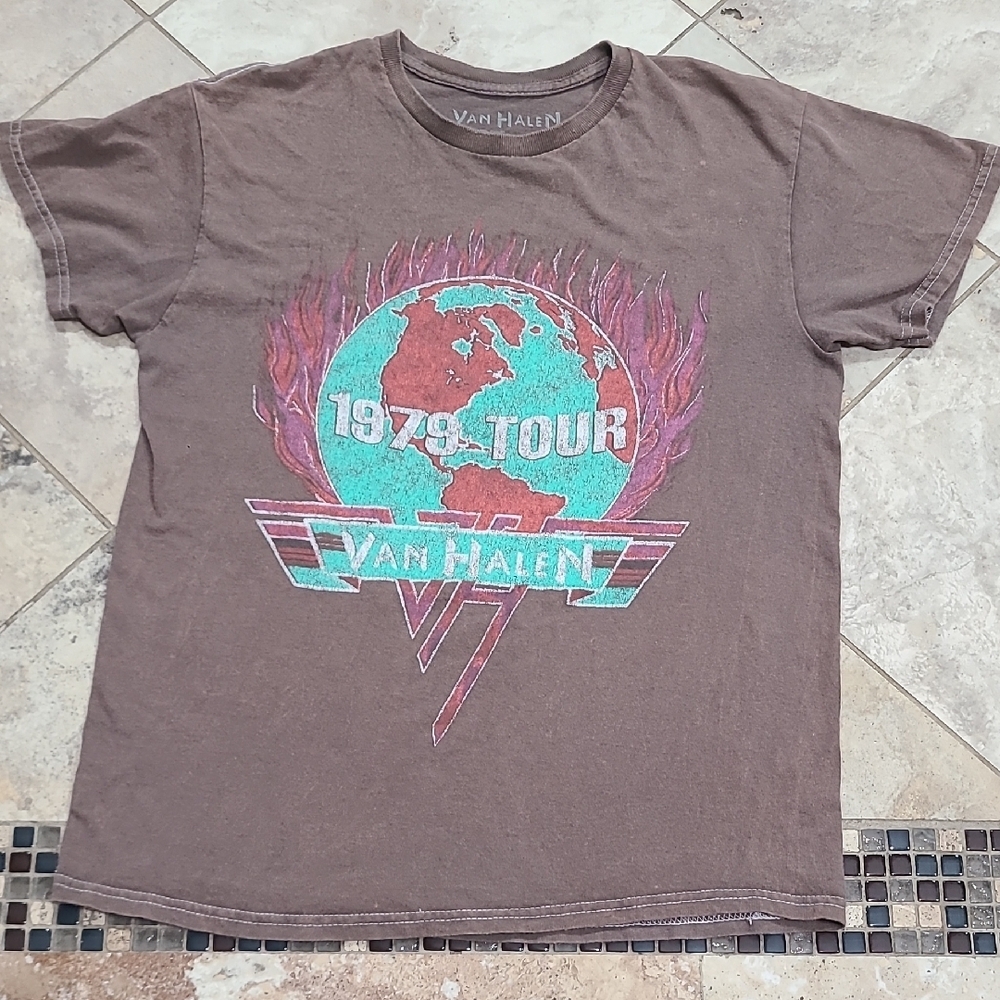 Van Halen Brown Graphic Tee
